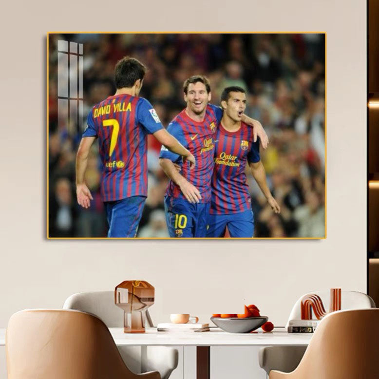 Real Madrid's BBC & Barcelona's MSN: Legendary Football Tridents - Horizontal 3:2 WallArt