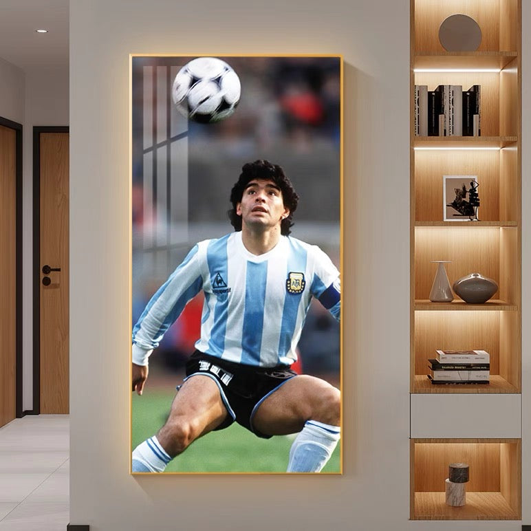 Diego Maradona Argentina World Cup Poster – Football Legend Wall Art