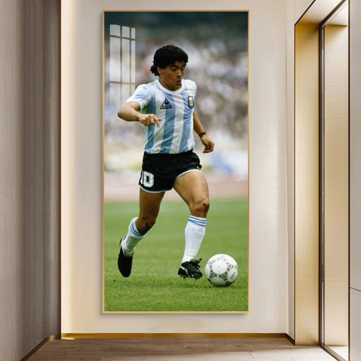 Diego Maradona Argentina World Cup Poster – Football Legend Wall Art