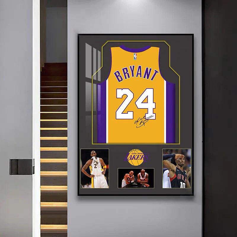 Kobe Bryant 🐍 Graphic Jersey Wall Art – Basketball Tribute Poster for Home Decor