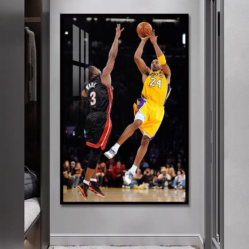 Kobe Bryant × Gigi Wall Art – Basketball Legends Tribute Poster for Living Room & Bedroom Decor