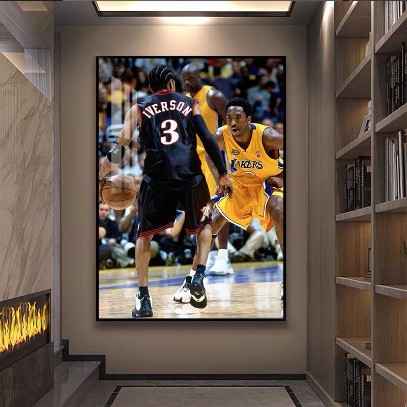 Kobe Bryant × Gigi Wall Art – Basketball Legends Tribute Poster for Living Room & Bedroom Decor