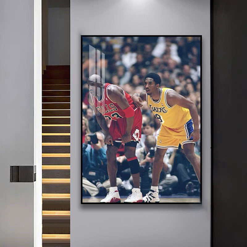 Kobe Bryant × Gigi Wall Art – Basketball Legends Tribute Poster for Living Room & Bedroom Decor