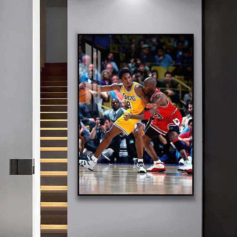 Kobe Bryant × Gigi Wall Art – Basketball Legends Tribute Poster for Living Room & Bedroom Decor