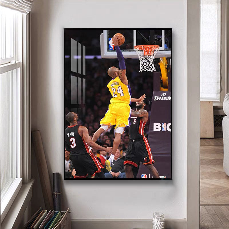 Kobe Bryant × Gigi Wall Art – Basketball Legends Tribute Poster for Living Room & Bedroom Decor
