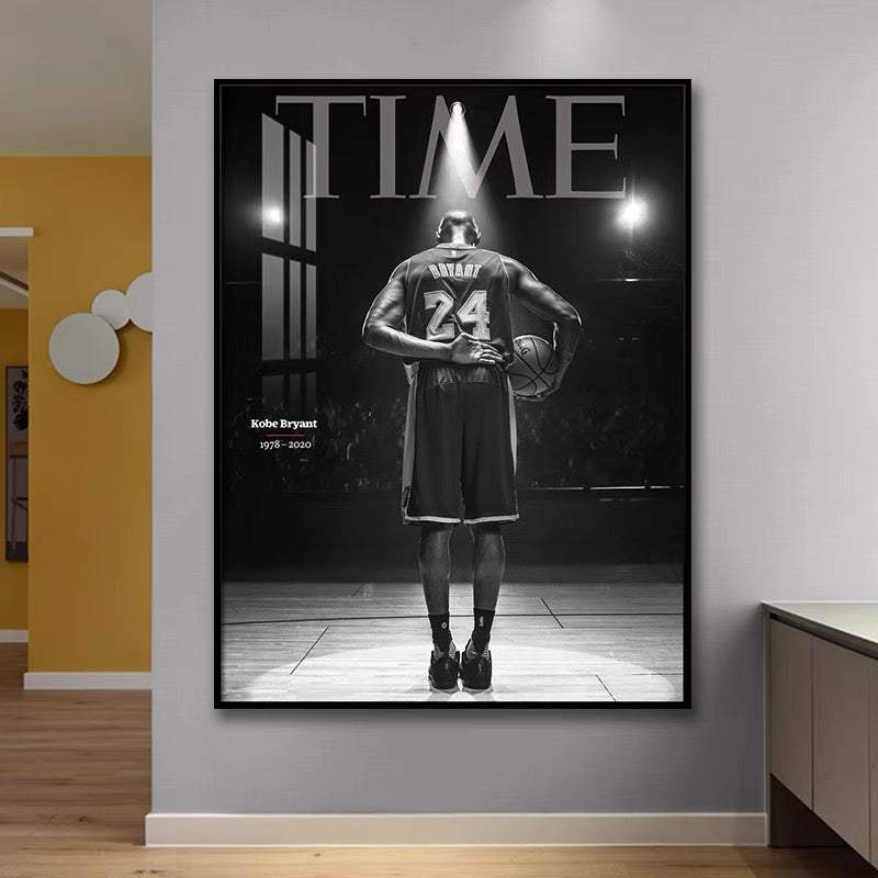 Kobe Bryant 🐍 Black Mamba Wall Art – MVP Basketball Poster for Living Room & Bedroom Decor