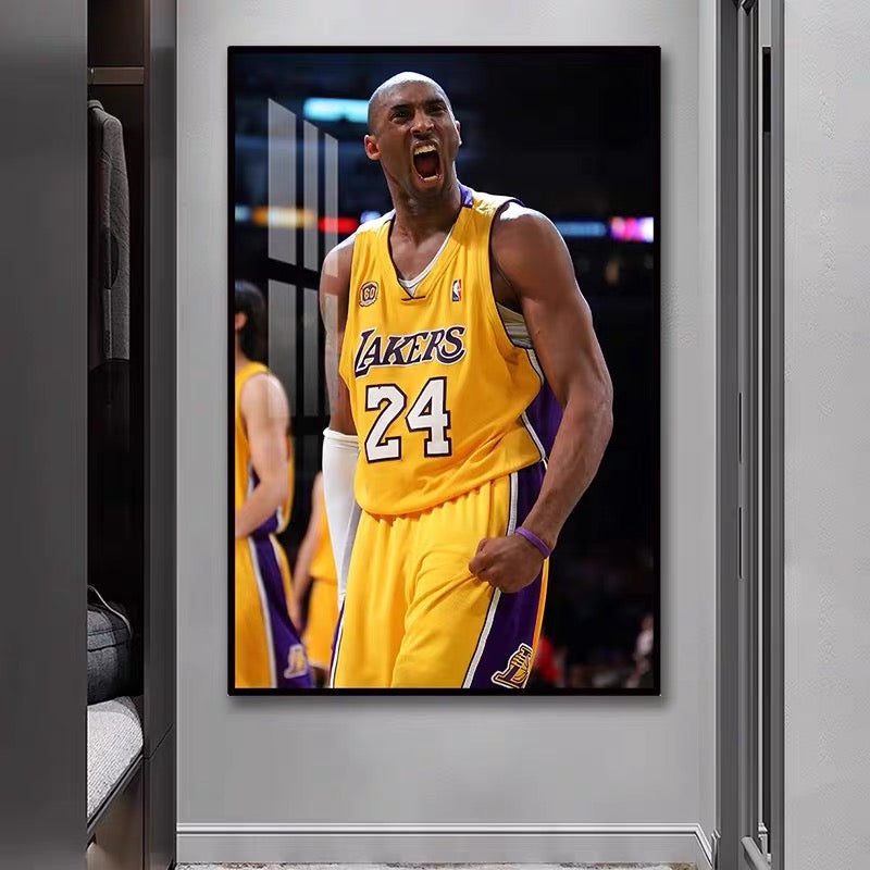 Kobe Bryant 🐍 Black Mamba Wall Art – MVP Basketball Poster for Living Room & Bedroom Decor