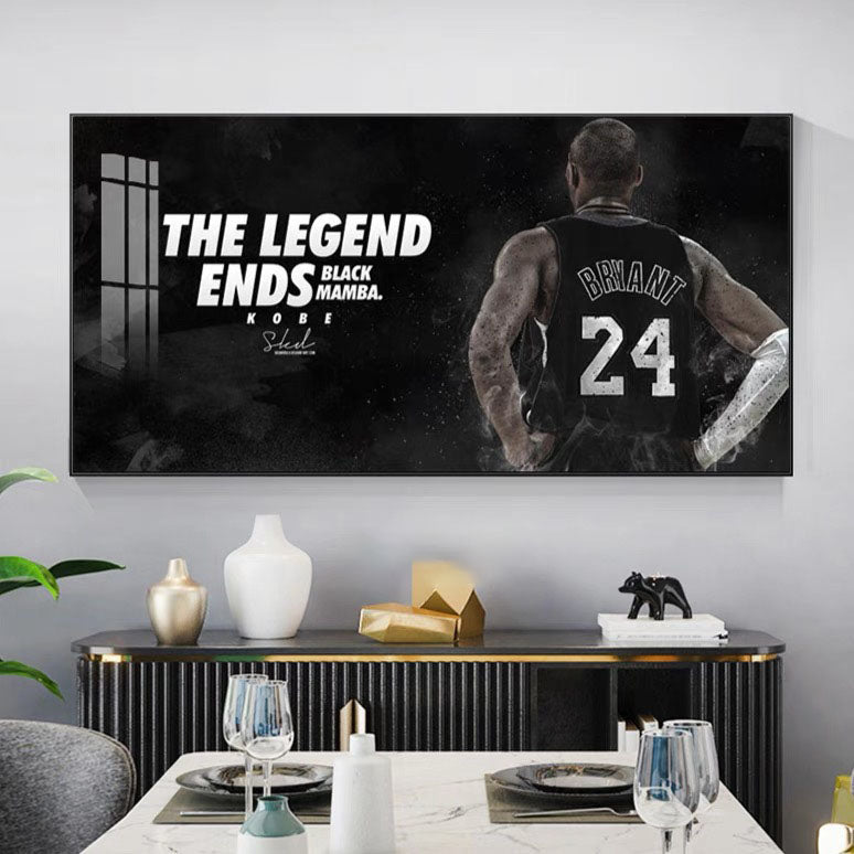 Kobe Bryant 🐍 No.24 Championship Celebration Wall Art – Basketball Tribute Poster for Living Room & Bedroom Decor