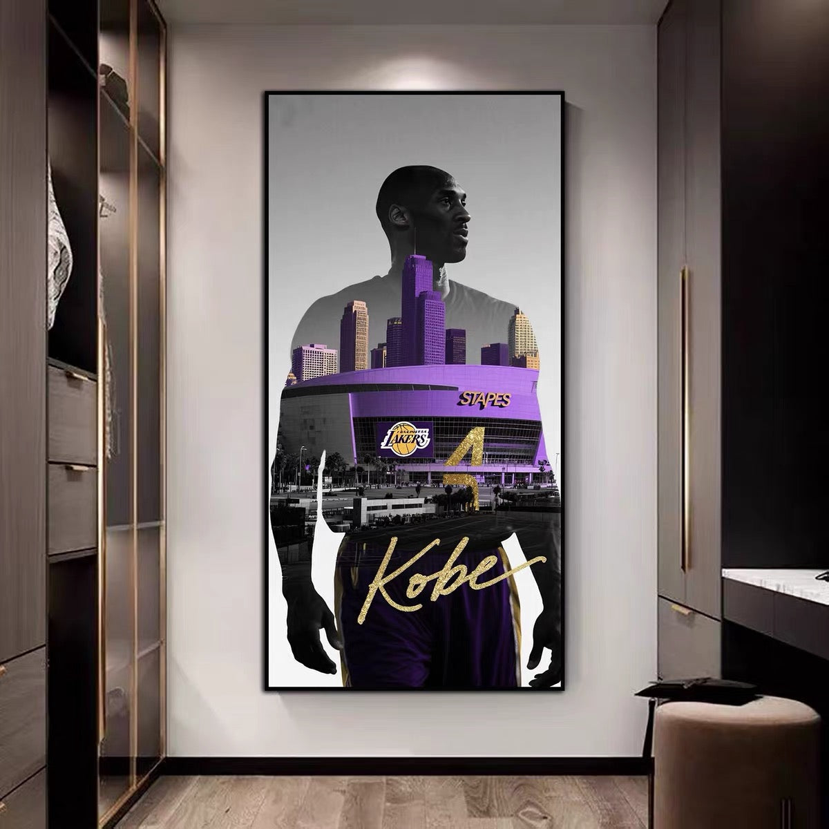 Kobe Bryant × Michael Jordan Wall Art – Basketball Legends Tribute Poster | Iconic Moments Collection