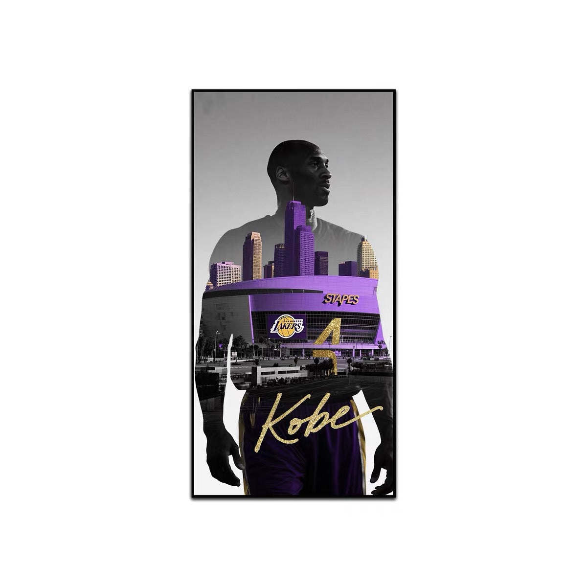 Kobe Bryant × Michael Jordan Wall Art – Basketball Legends Tribute Poster | Iconic Moments Collection