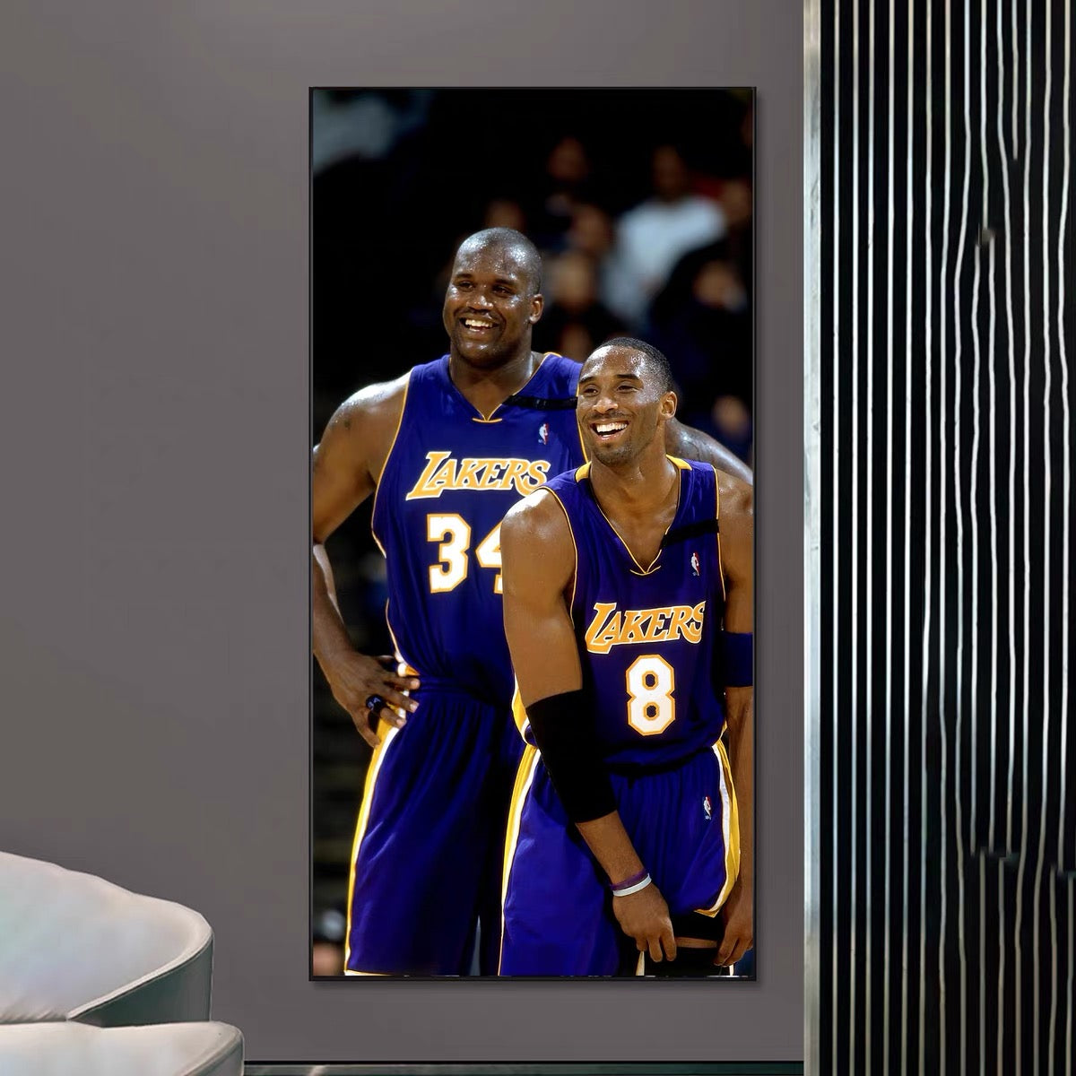Kobe Bryant × Michael Jordan Wall Art – Basketball Legends Tribute Poster | Iconic Moments Collection