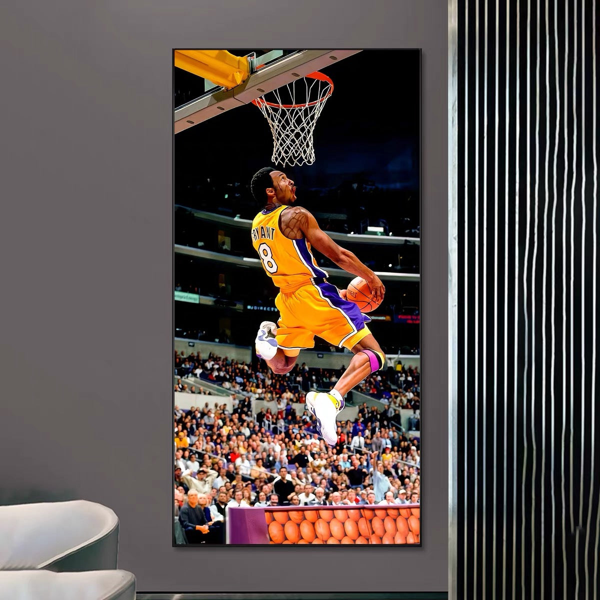Kobe Bryant × Michael Jordan Wall Art – Basketball Legends Tribute Poster | Iconic Moments Collection