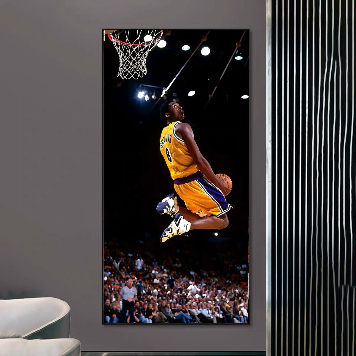 Kobe Bryant × Michael Jordan Wall Art – Basketball Legends Tribute Poster | Iconic Moments Collection