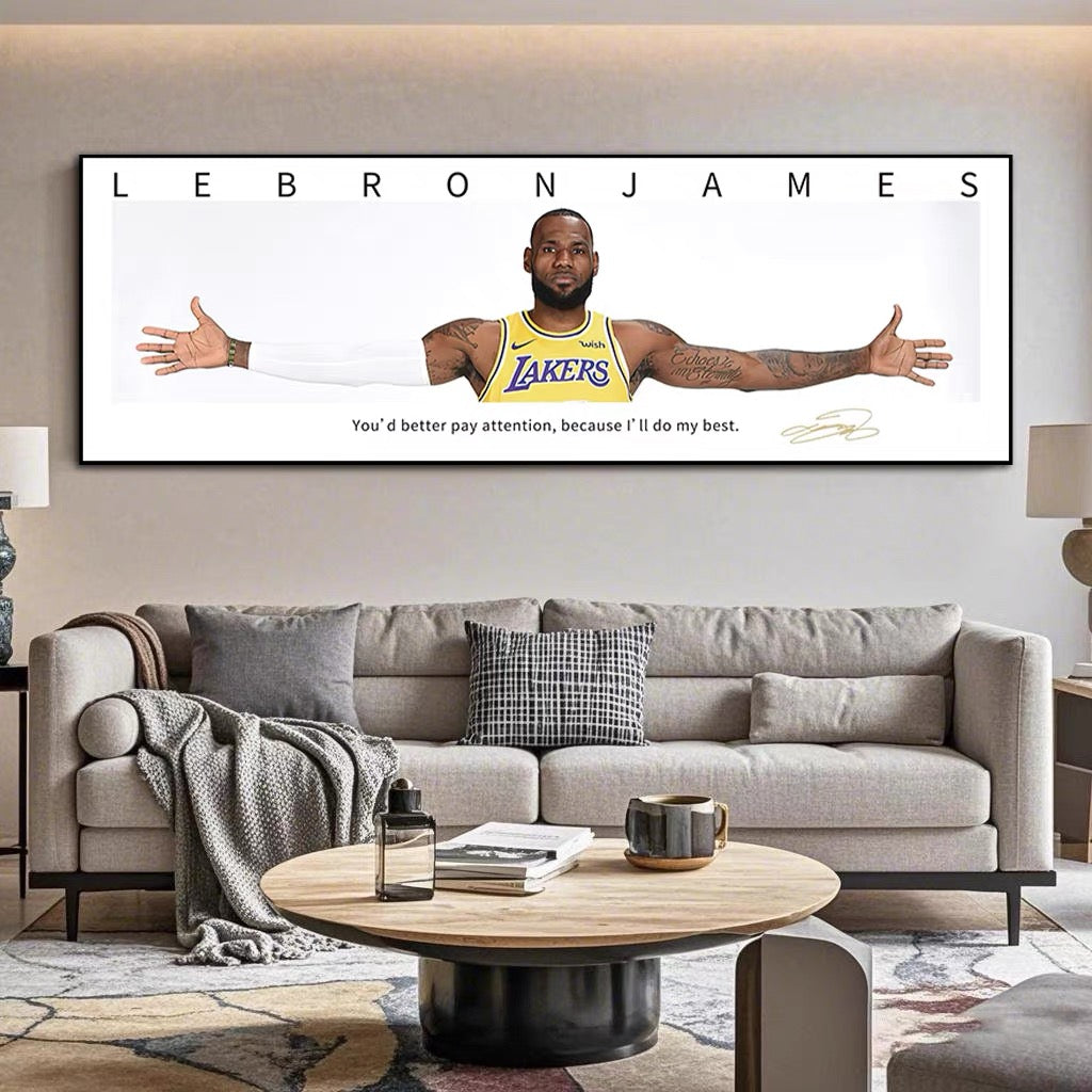 LeBron James Horizontal 3:1 WallArt