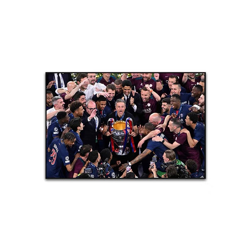 Football Luis Enrique，2025 Paris Saint-Germain - Champions League WallArt