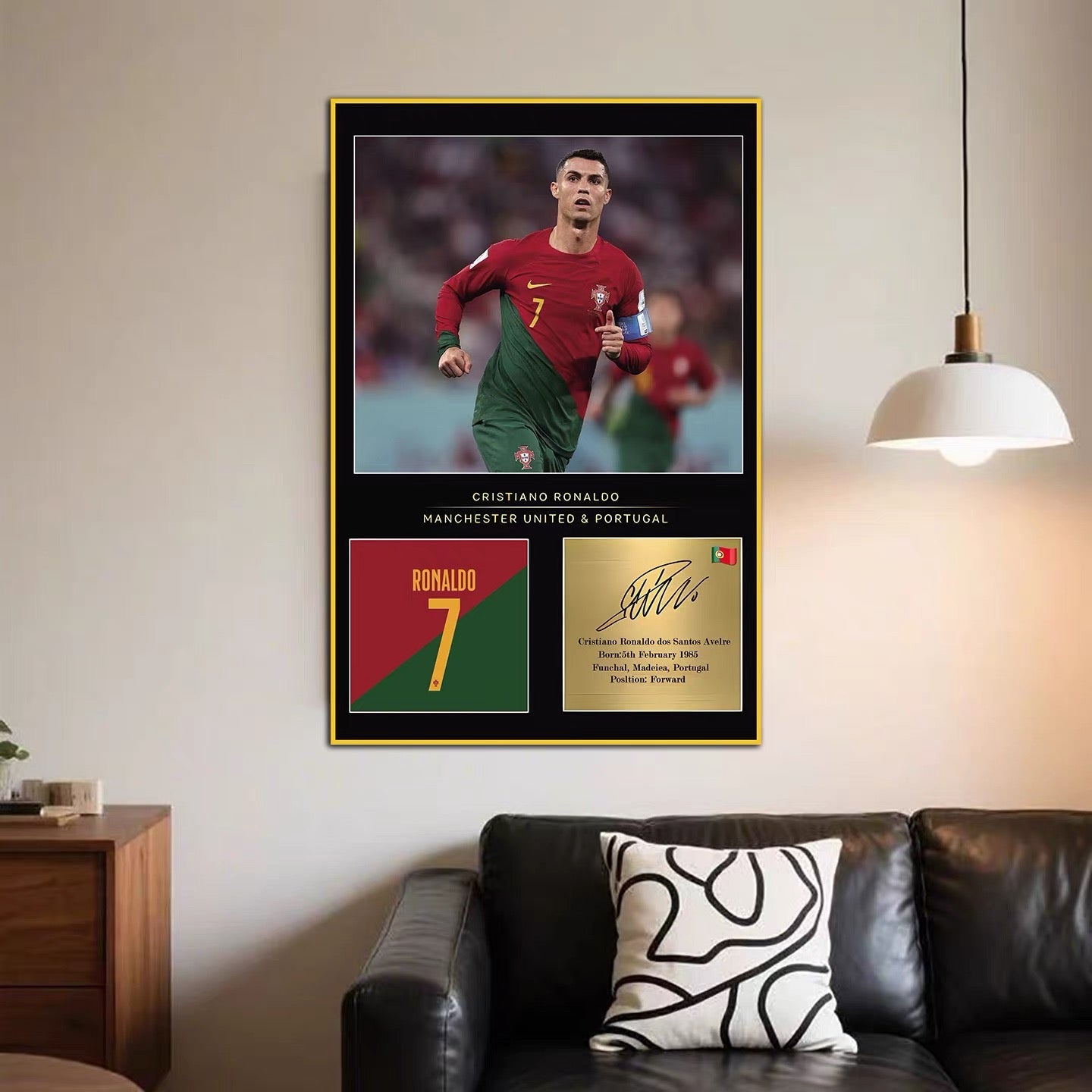 CRISTIANO RONALD'S JERSEY WallArt (GRAPHIC JERSEY）