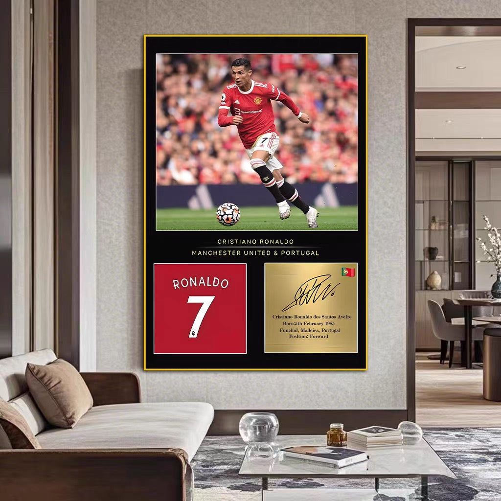 CRISTIANO RONALD'S JERSEY WallArt (GRAPHIC JERSEY）