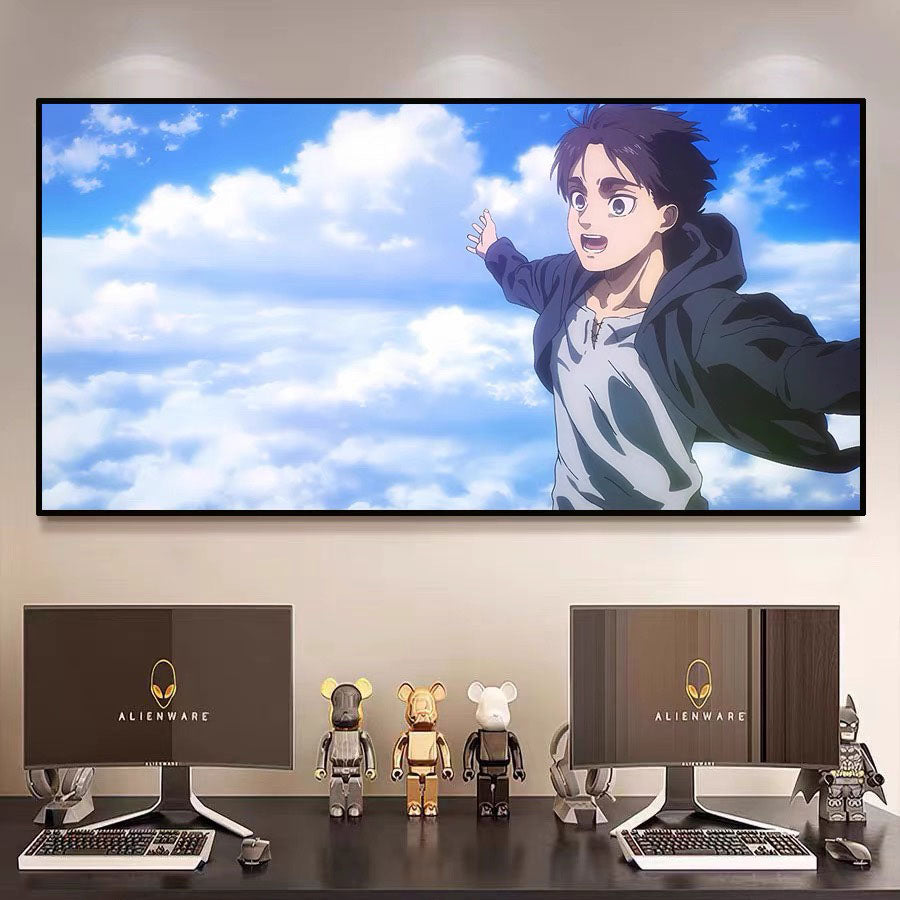 Attack on Titan（Hajime Isayama）WALL ART - Crystal Porcelain Painting - Aluminum Frame