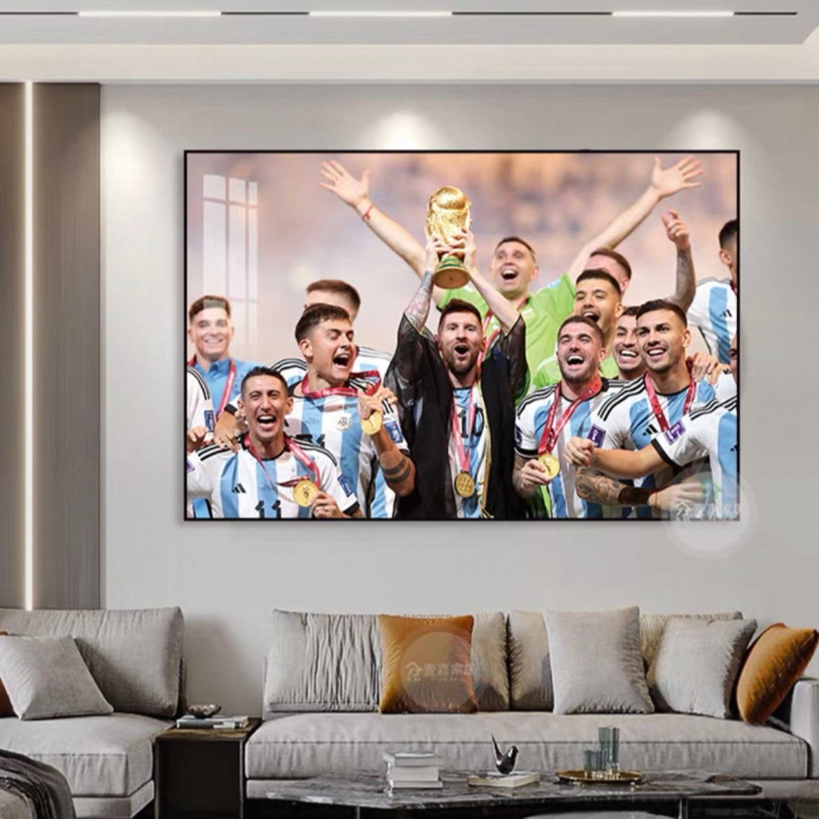Lionel Messi 2024 Argentina Copa America Championship - Horizontal 3:2 WallArt