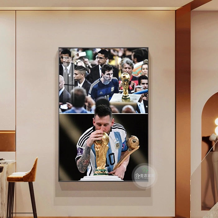 Lionel Messi 2024 Argentina Copa America Championship - Horizontal 3:2 WallArt