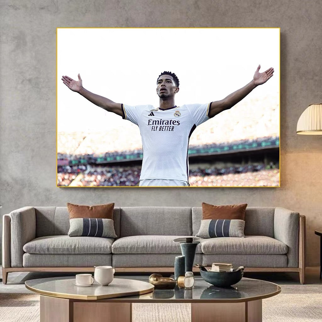 Bellingham UEFA WALL ART - Crystal Porcelain Painting - Aluminum Frame