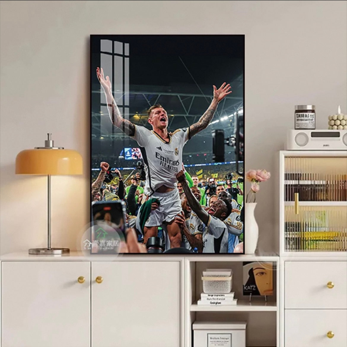 Toni Kroos Real Madrid WALL ART - Crystal Porcelain Painting - Aluminum Frame