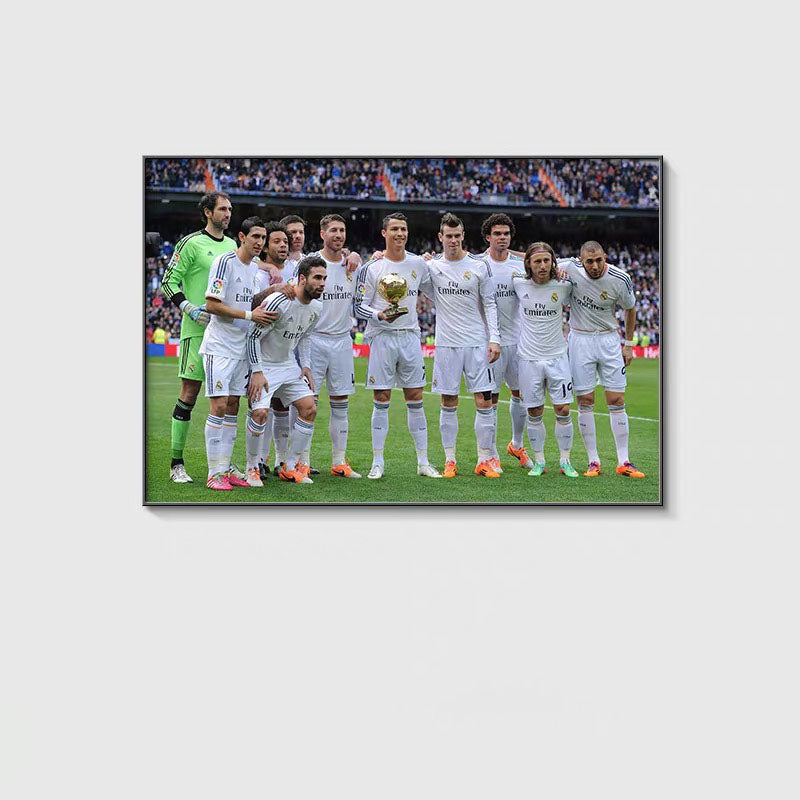 Real Madrid WALL ART - Crystal Porcelain Painting - Aluminum Frame