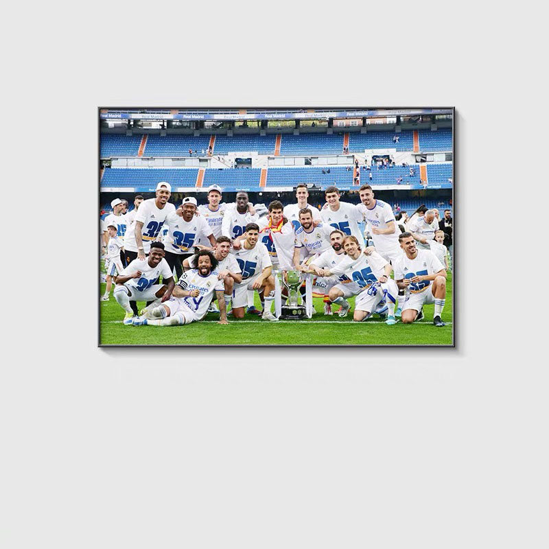 Real Madrid WALL ART - Crystal Porcelain Painting - Aluminum Frame
