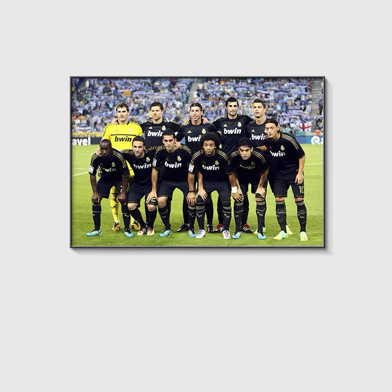 Real Madrid WALL ART - Crystal Porcelain Painting - Aluminum Frame