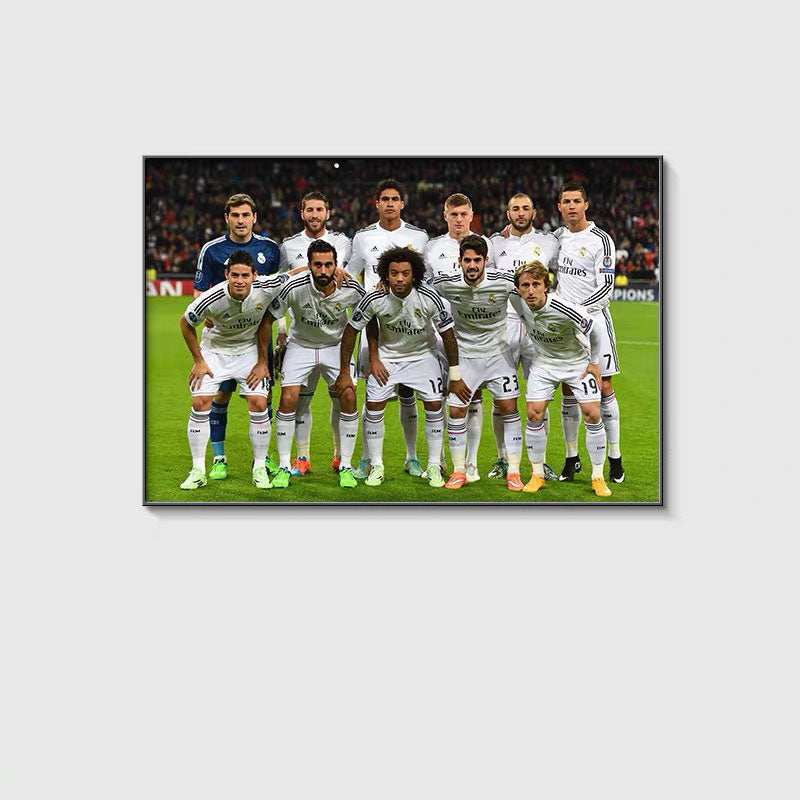Real Madrid WALL ART - Crystal Porcelain Painting - Aluminum Frame