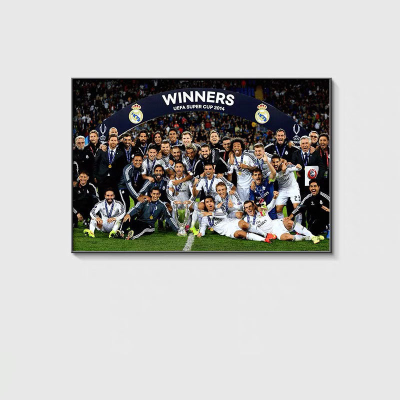 Real Madrid WALL ART - Crystal Porcelain Painting - Aluminum Frame