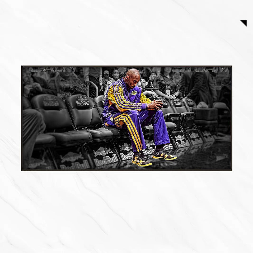 Kobe Bryant 🐍 Lakers Wall Art – Inspirational Basketball Poster for Living Room & Bedroom Decor