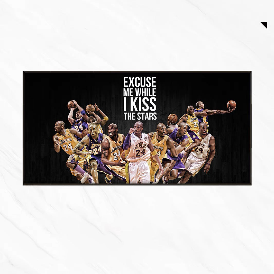Kobe Bryant 🐍 Lakers Wall Art – Inspirational Basketball Poster for Living Room & Bedroom Decor