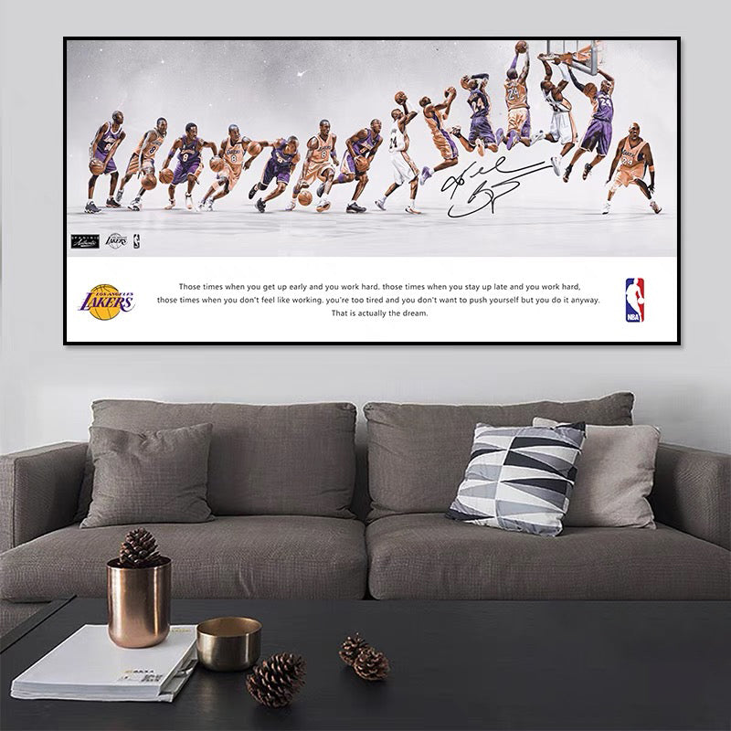 Kobe Bryant 🐍 Lakers Wall Art – Inspirational Basketball Poster for Living Room & Bedroom Decor