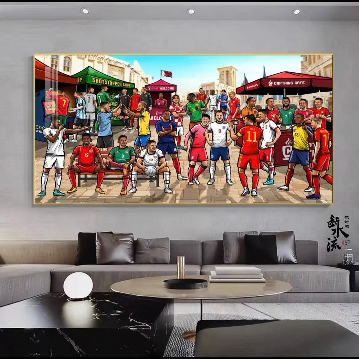 2026 FIFA World Cup Superstars Poster – Messi & Ronaldo Football Legends Wall Art