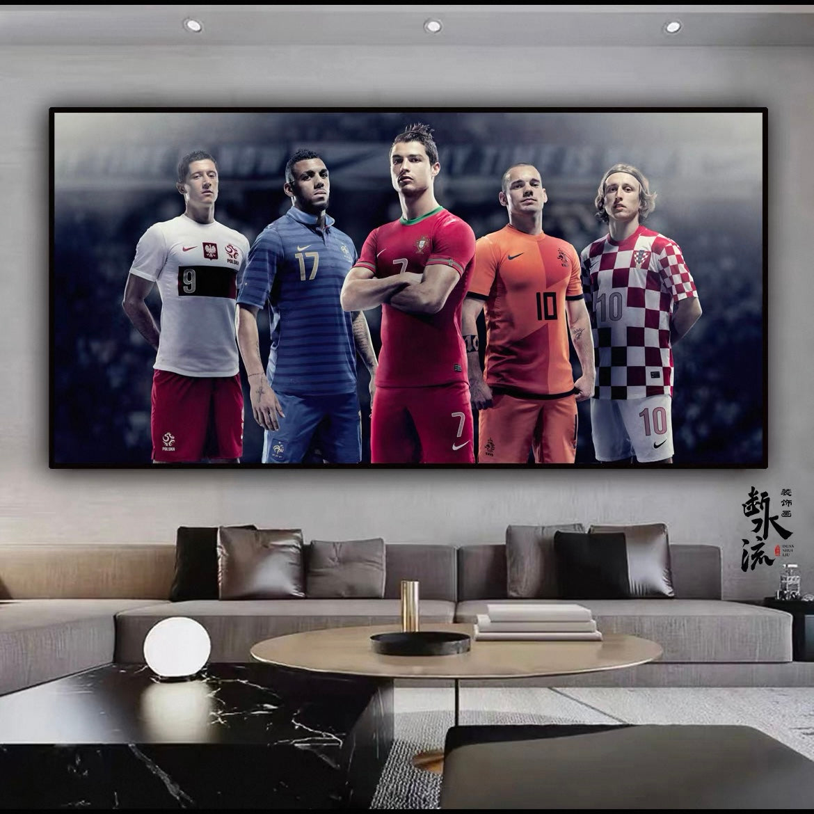 2026 FIFA World Cup Superstars Poster – Messi & Ronaldo Football Legends Wall Art