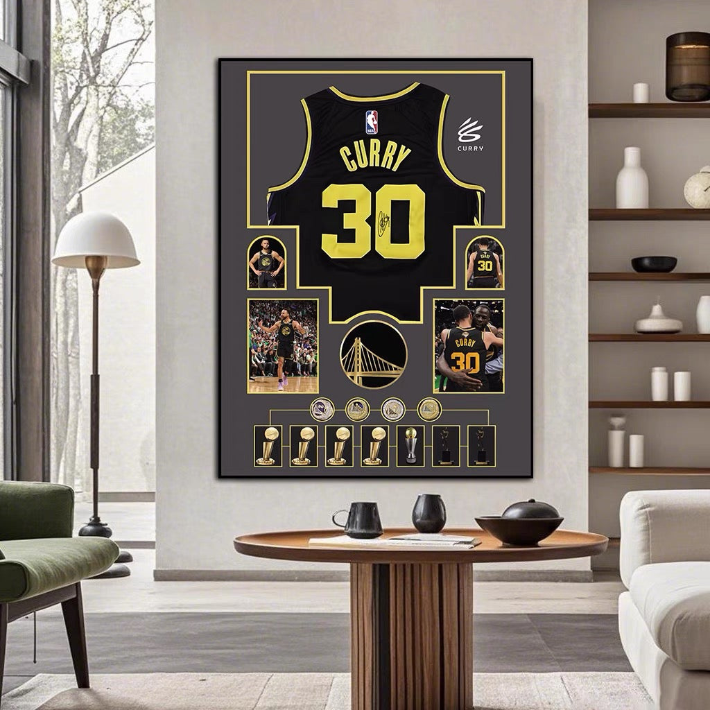 Stephen Curry's Jersey Vertical 2:3 WallArt (Graphic Jersey)