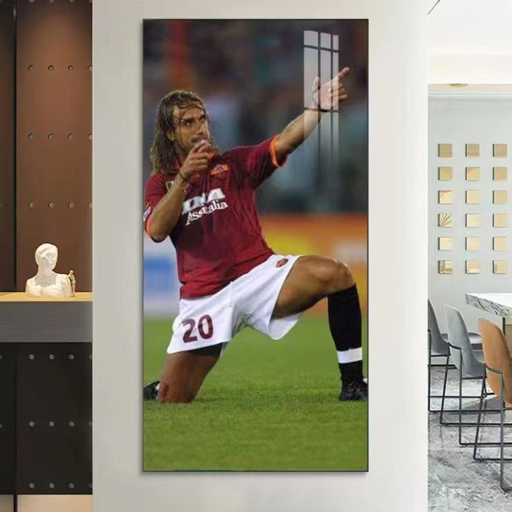 Gabriel Batistuta Fiorentina & Argentina Football Poster Wall Art – Legendary Striker Decor - Vertical 1:2 WallArt