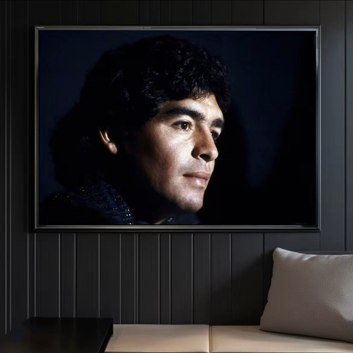 Diego Maradona 1986 World Cup Champion Poster – Argentina Football Legend Trophy Wall Art