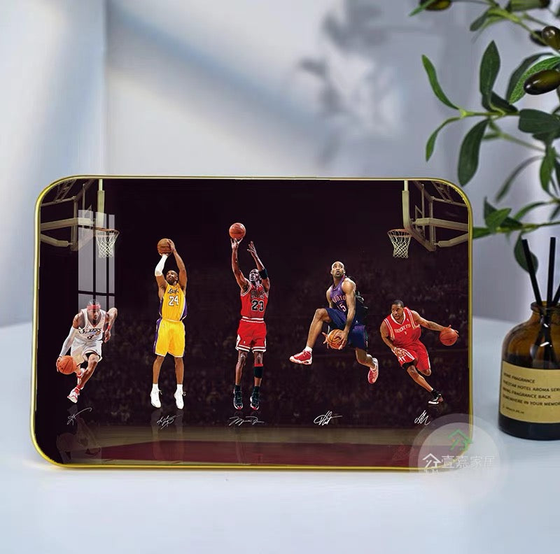 Basketball Desk Display Wall Art