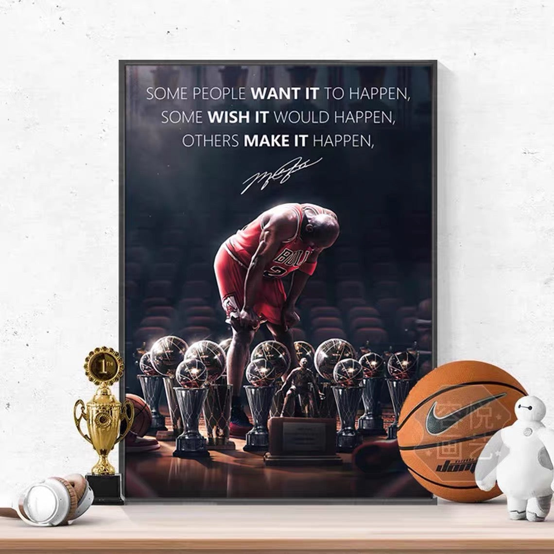 Michael Jordan Dunk - Vertical 2:3 WallArt