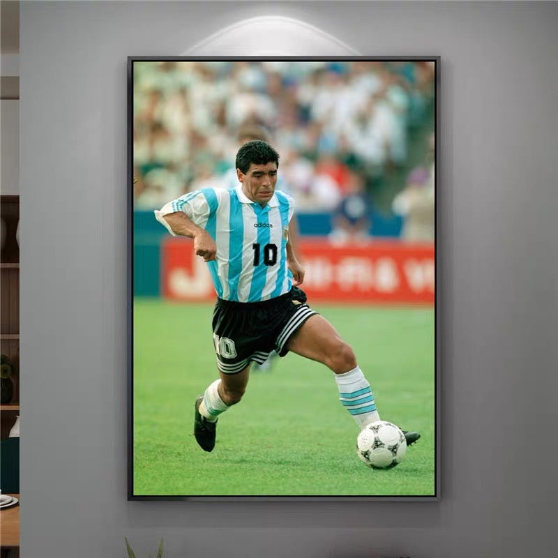 Diego Maradona 1986 World Cup Champion Poster – Argentina Football Legend Wall Art