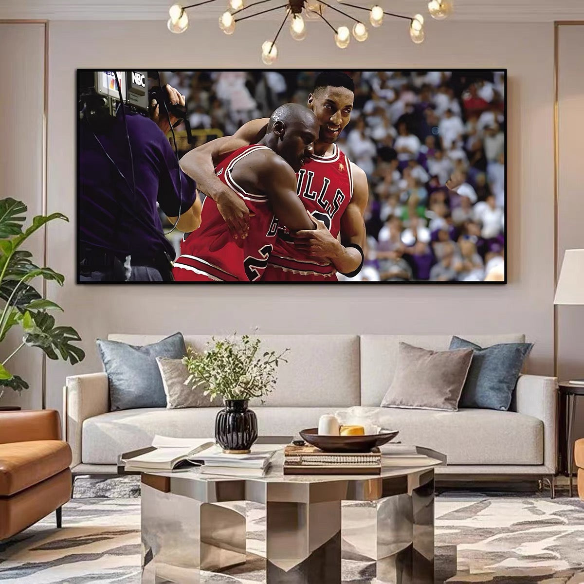 Michael Jordan × Kobe Bryant Wall Art – Basketball Legends Tribute Poster | Iconic Moments Collection
