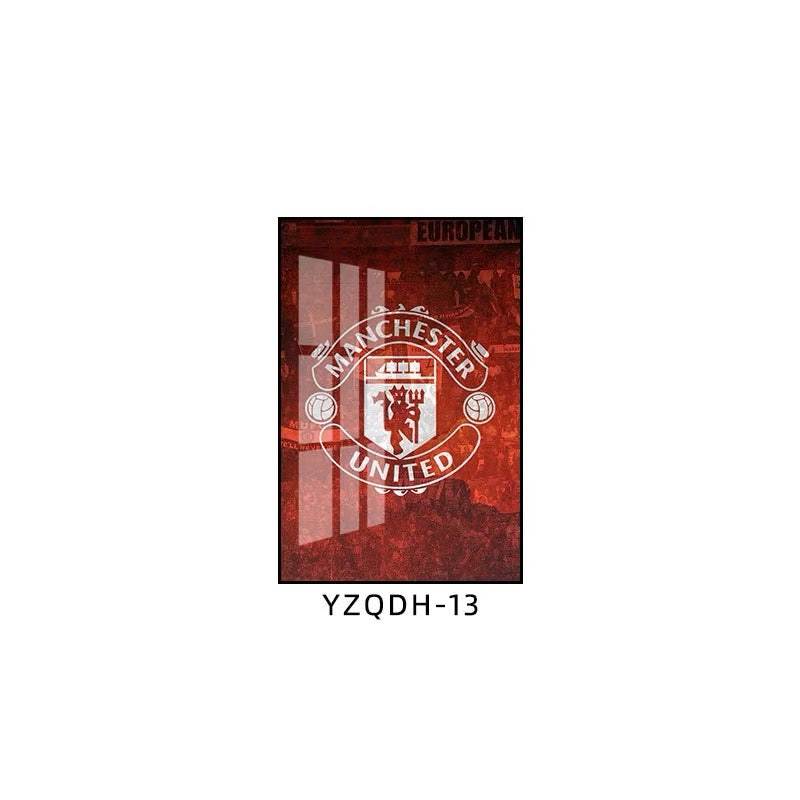 European Football Club Crest Wall Art – Iconic Team Logo Poster