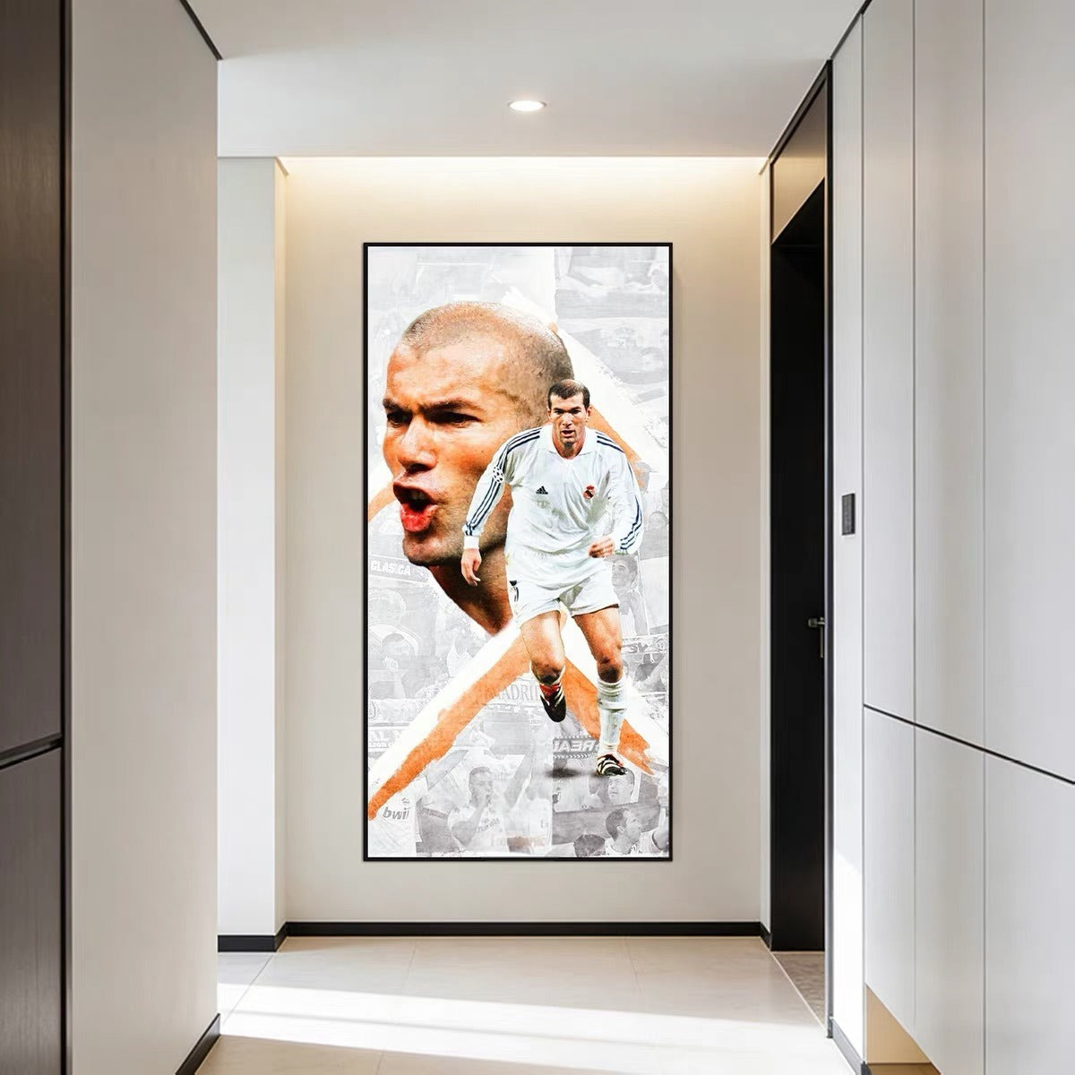 Zinedine Zidane Real Madrid Legend Poster – Football Superstar Wall Art