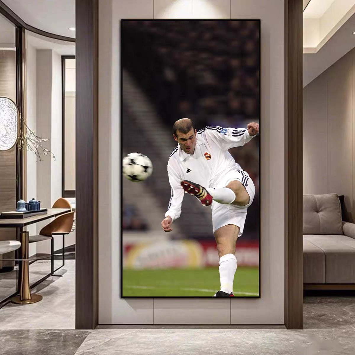 Zinedine Zidane Real Madrid Legend Poster – Football Superstar Wall Art