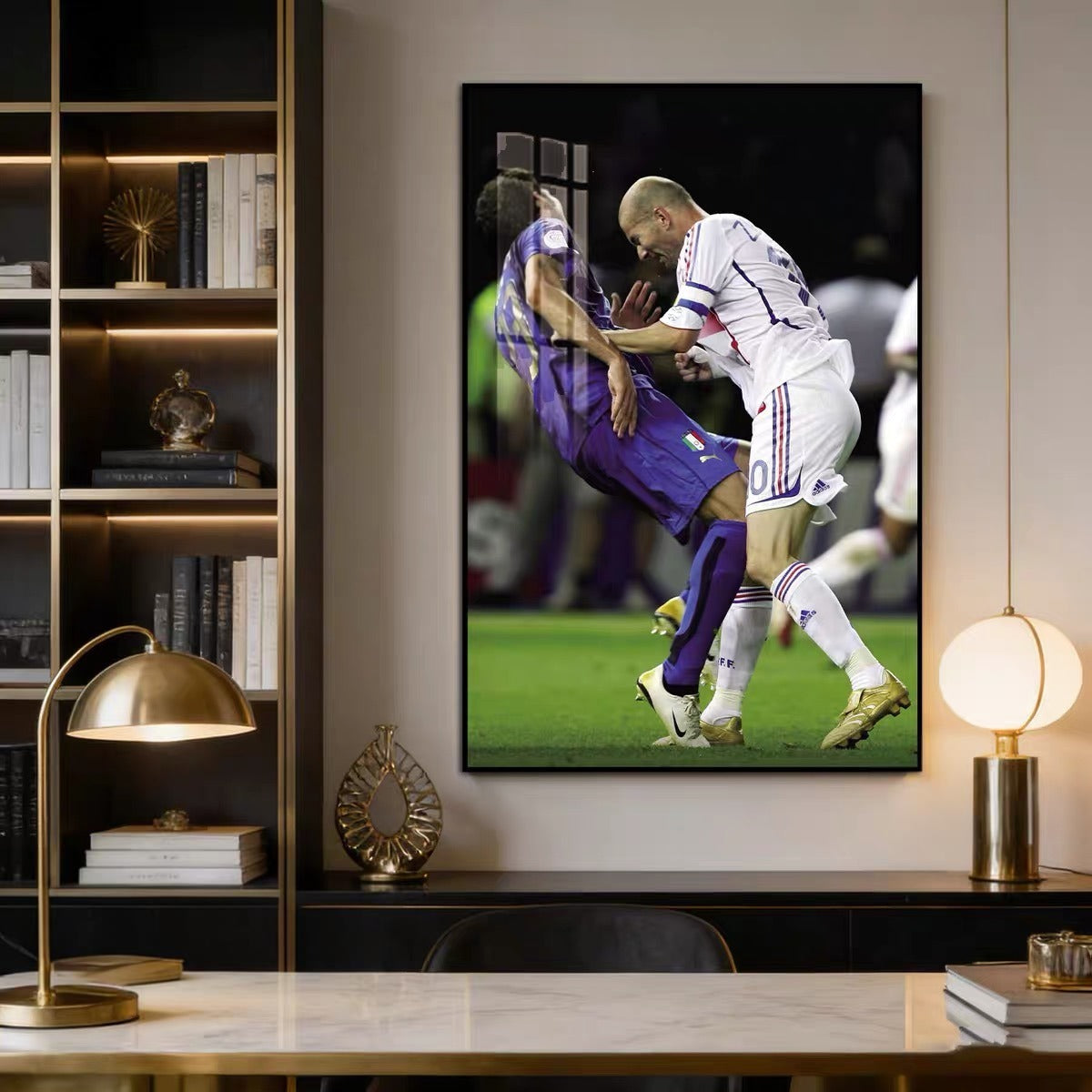 Zinedine Zidane 2006 World Cup Iconic Moment Poster – Football Legend Wall Art