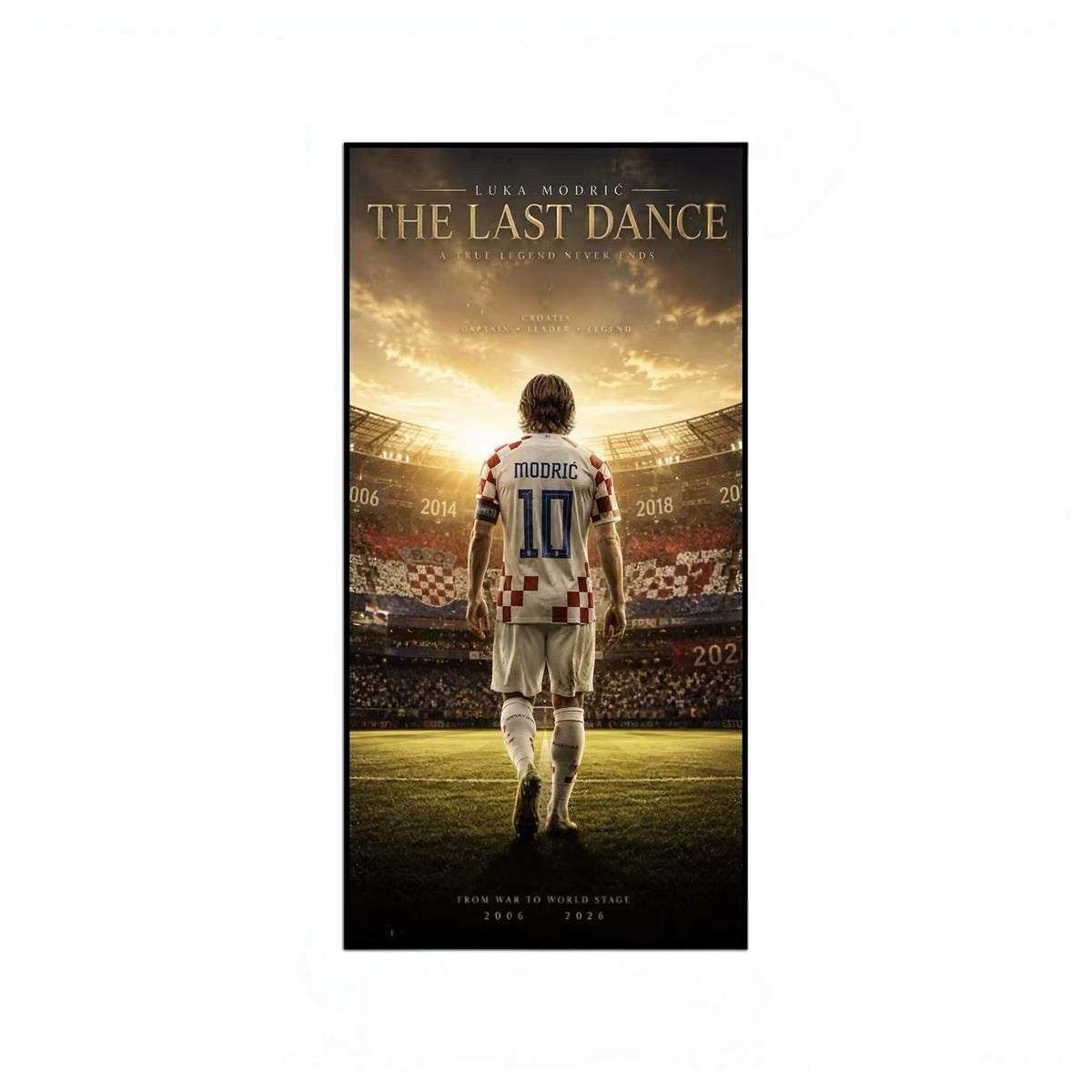 Luka Modrić Croatia National Team World Cup Poster – Football Legend Wall Art