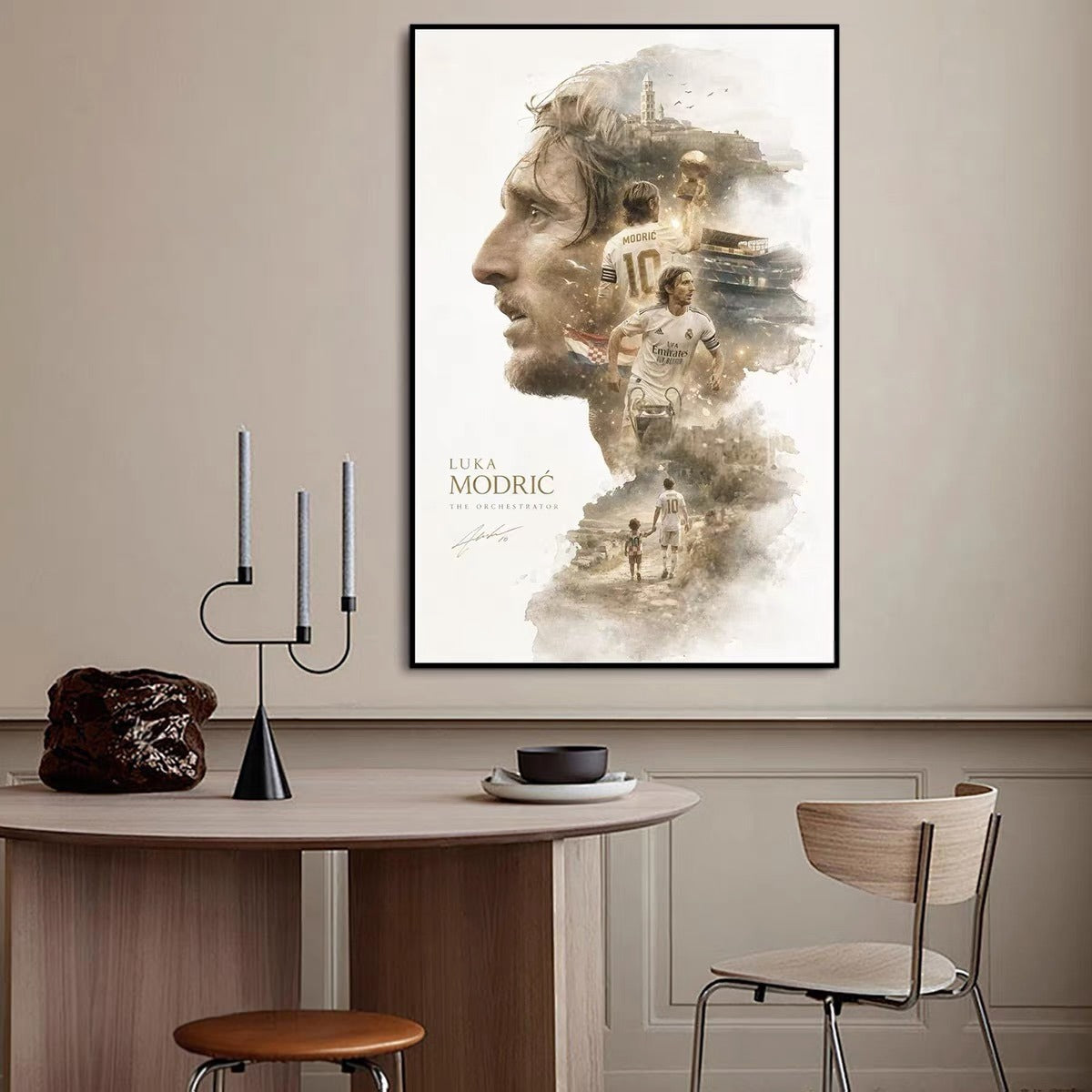Luka Modrić Real Madrid & Croatia Legend Poster – Football Icon Wall Art