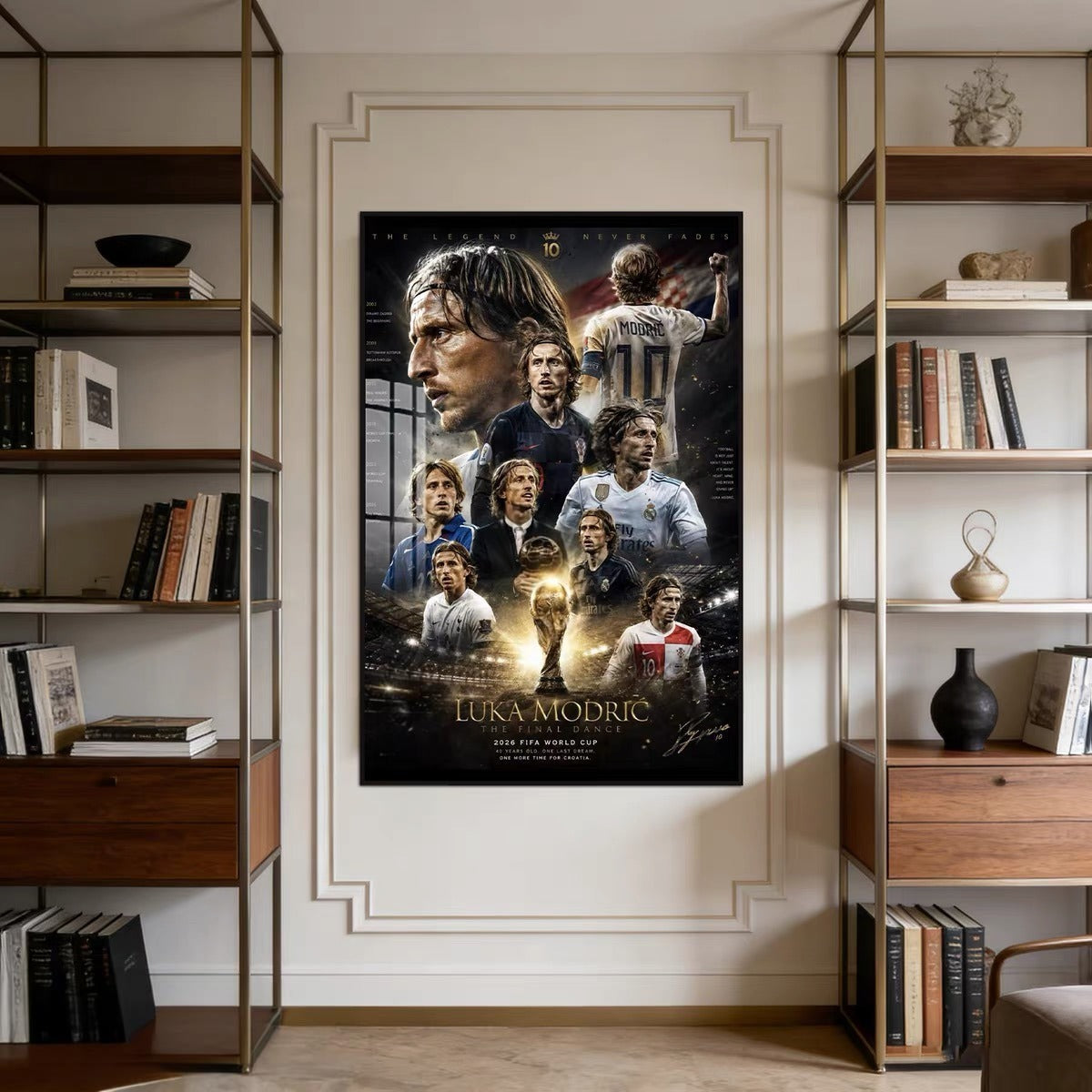 Luka Modrić Real Madrid & Croatia Football Legend Poster – Soccer Icon Wall Art